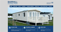 Desktop Screenshot of barrhillholidaypark.com