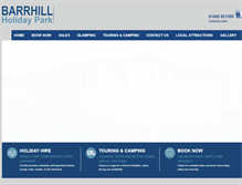 Tablet Screenshot of barrhillholidaypark.com